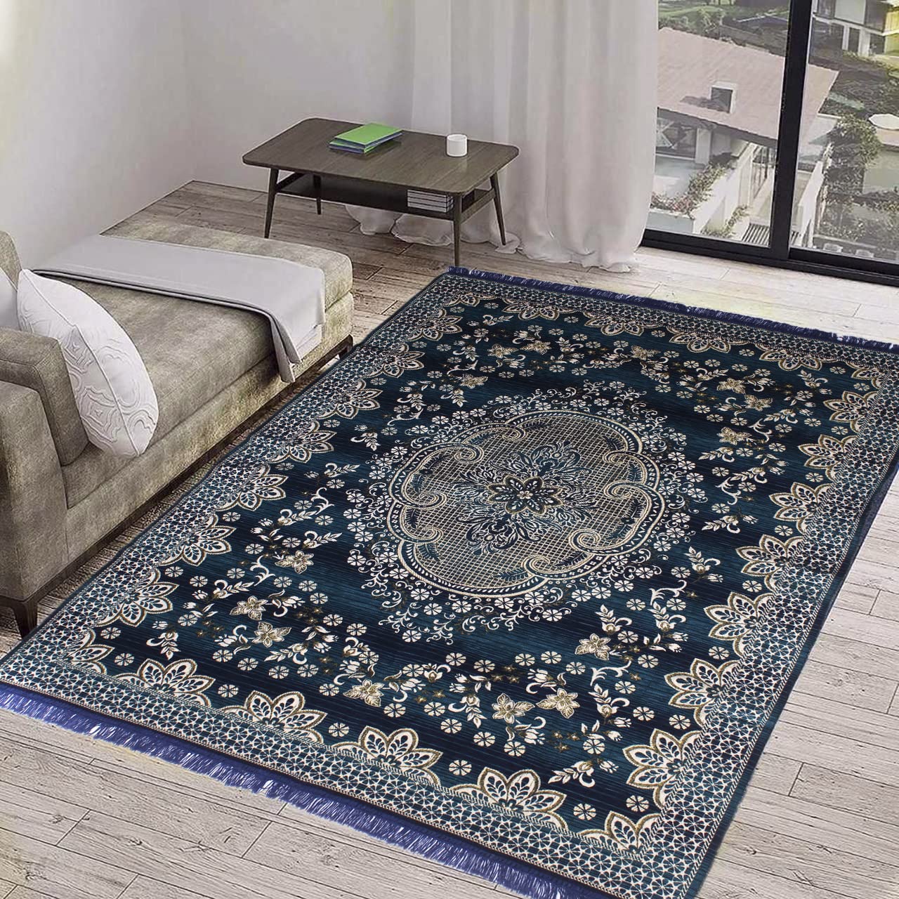 Chenille-Velvet-Carpets-for-Living-Room-5x7-feet-Feroji