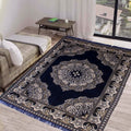 Chenille-Velvet-Carpets-for-Living-Room-5x7-feet-Navy-Blue